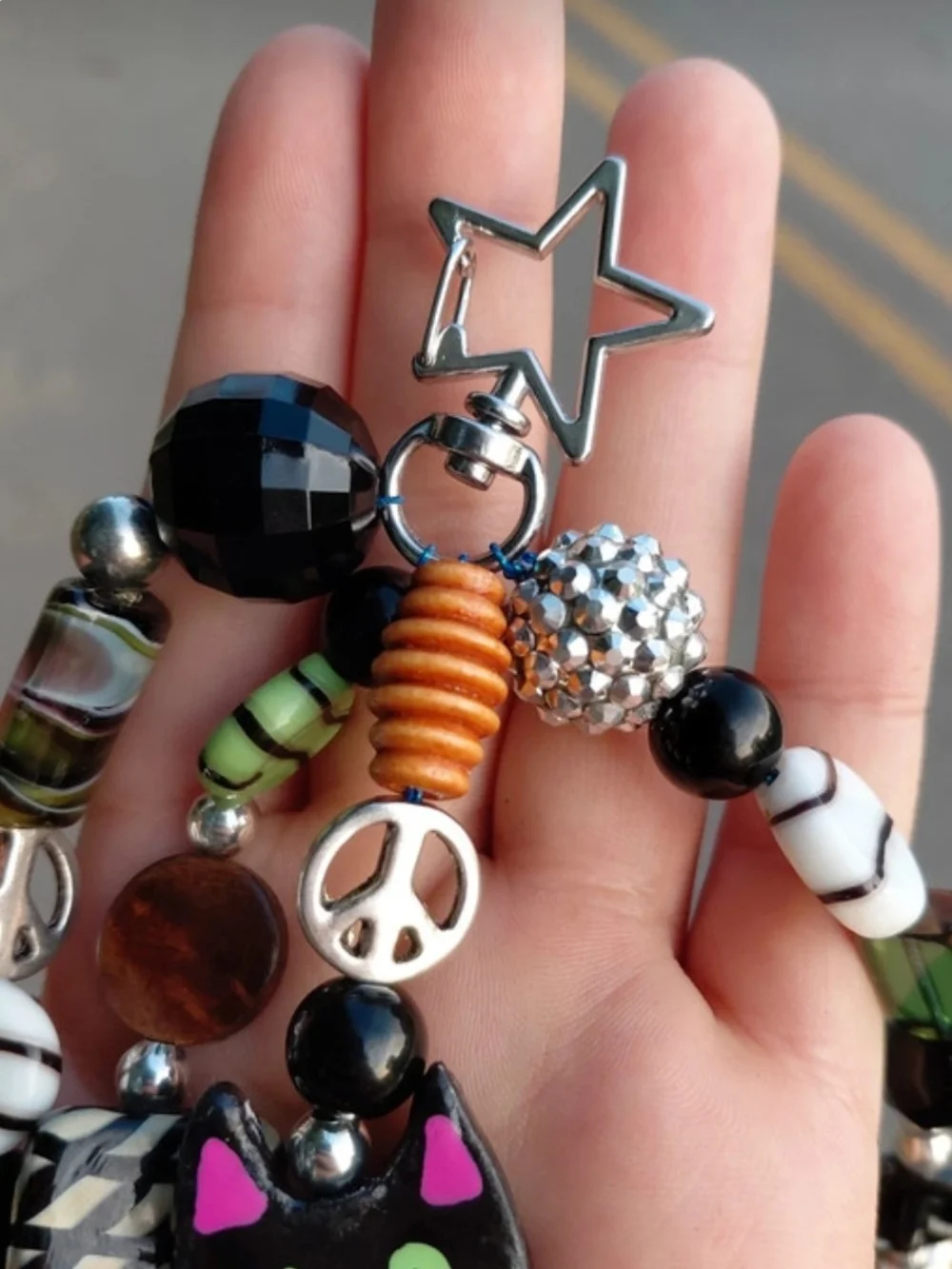 Handcrafted Cat Keychain - Picture 3 of 3